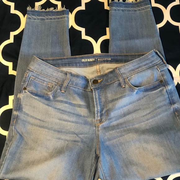 Petite Raw Hem Summer Wash Skinny Ankle Jeans Size 10 - Picture 2 of 4